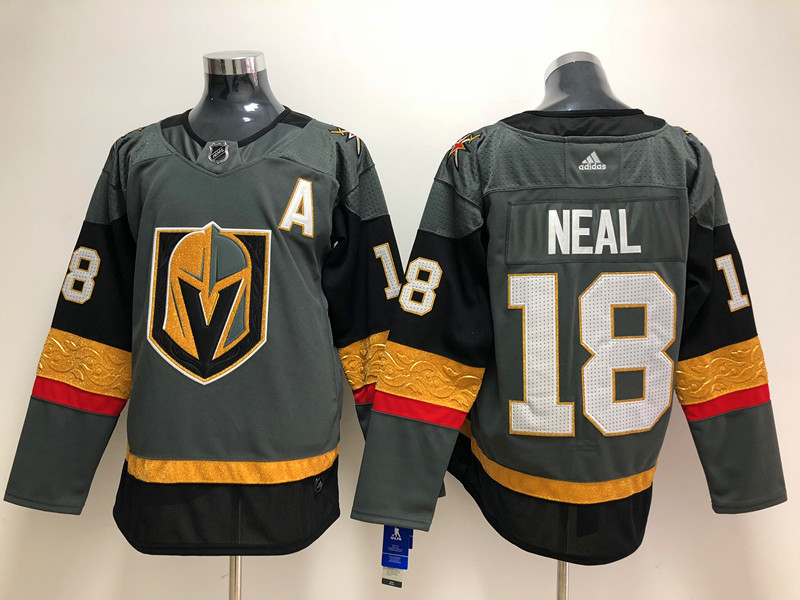 Men's Vegas Golden Knights James Neal #18 Gray Breakaway Jersey